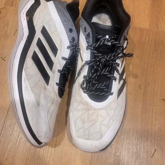 Adidas Men's Black and White Sneakers - Picture 2 of 4